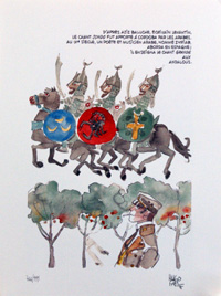 The Knights and Corto Maltese (Limited Edition Print) (Signed)