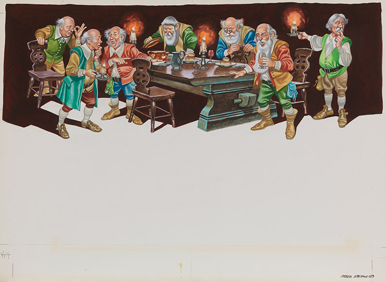 Snow White: the Seven Dwarfs (Original) by Snow White (Ron Embleton) at The Illustration Art Gallery