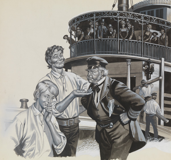 The Wager (Original) by American History (Ron Embleton) at The Illustration Art Gallery
