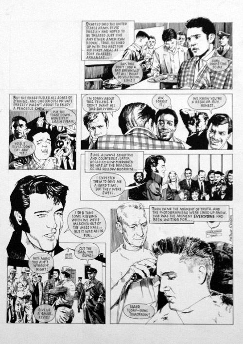 Elvis Presley His Story in Pictures 8 (Original) by Elvis Presley (Ranson) at The Illustration Art Gallery