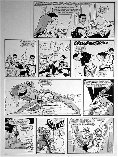 Galaxy Rangers - Right You Are Captain (TWO pages) (Original) (Signed)