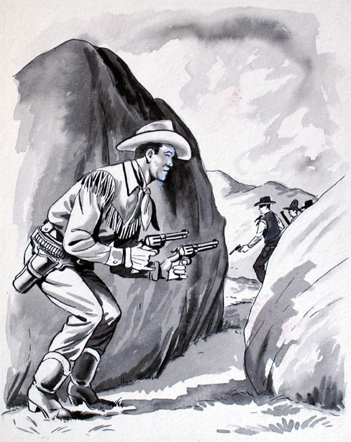 Roy Rogers Adventure Annual #3 (Original) by Leo Rawlings Art at The Illustration Art Gallery