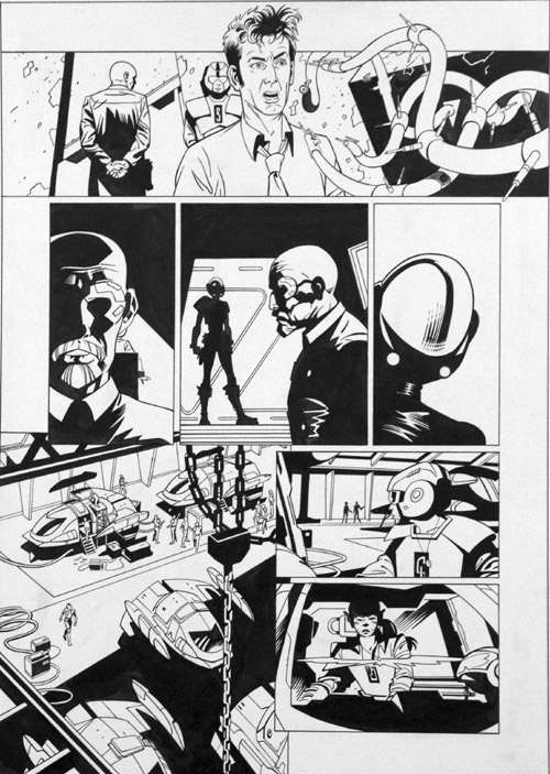 Doctor Who: The Crimson Hand, Part 1 Page 8 (Original) by David Roach Art at The Illustration Art Gallery