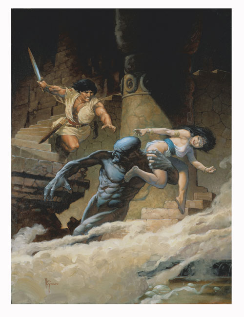 Conan: Savage Nature (Limited Edition Print) (Signed) by Mark Schultz Art at The Illustration Art Gallery
