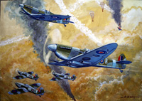 Aeroplanes - Spitfires (Original) (Signed)